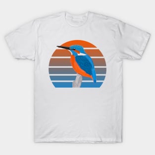 jz.birds Kingfisher Bird Animal Art T-Shirt